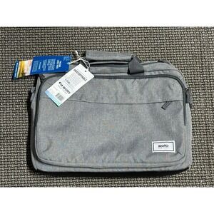 Solo New York Re:New Recycled 15.6" Laptop Briefcase - Gray New NWT